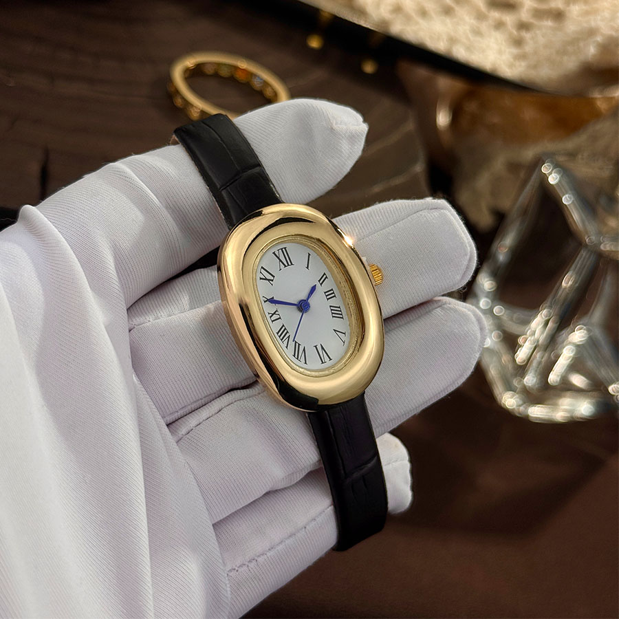 Vintage Watch Crystal - Bayanlar İçin Yeni Oval Küvet Şeklinde