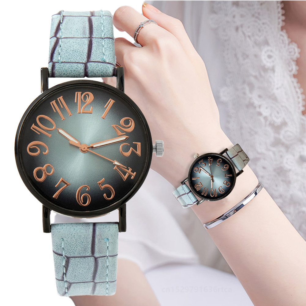 Vintage Watch Crystal - Lüks kadın izle moda Vintage dijital