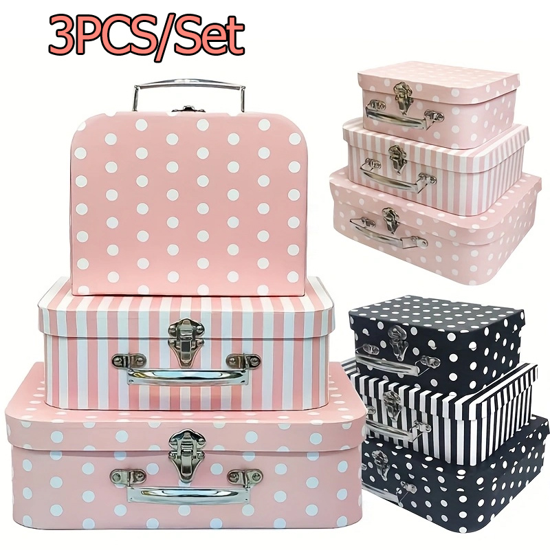 Vintage Item - 3 adet Vintage Stil Karton Kutu