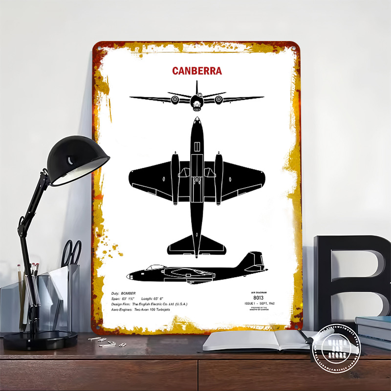 Canberra Tanıma Teneke Plakası - Canberra Vintage & Collectible Centre Reviews incelemesi ve fiyatı