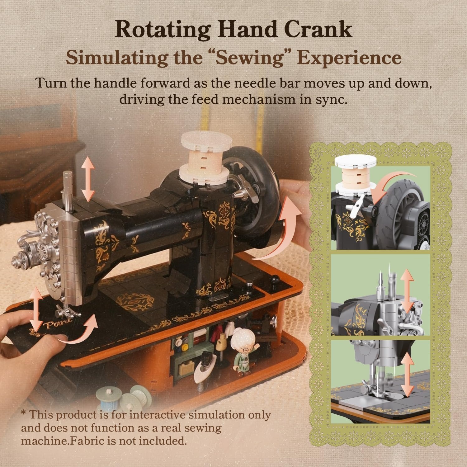Vintage El Kranklı Dikiş Makin - Vintage Collectible Shop incelemesi ve fiyatı