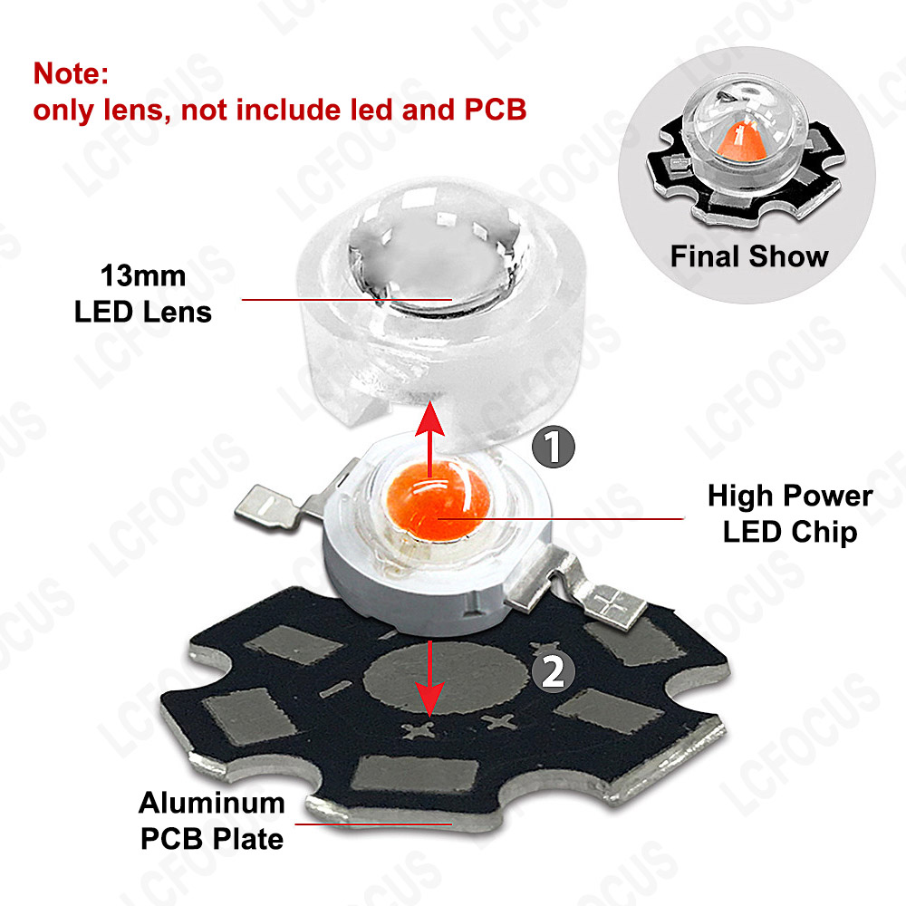 13mm 1 W 3 W Mini LED Lens 15  - Darkroom Enlarger Lens incelemesi ve fiyatı