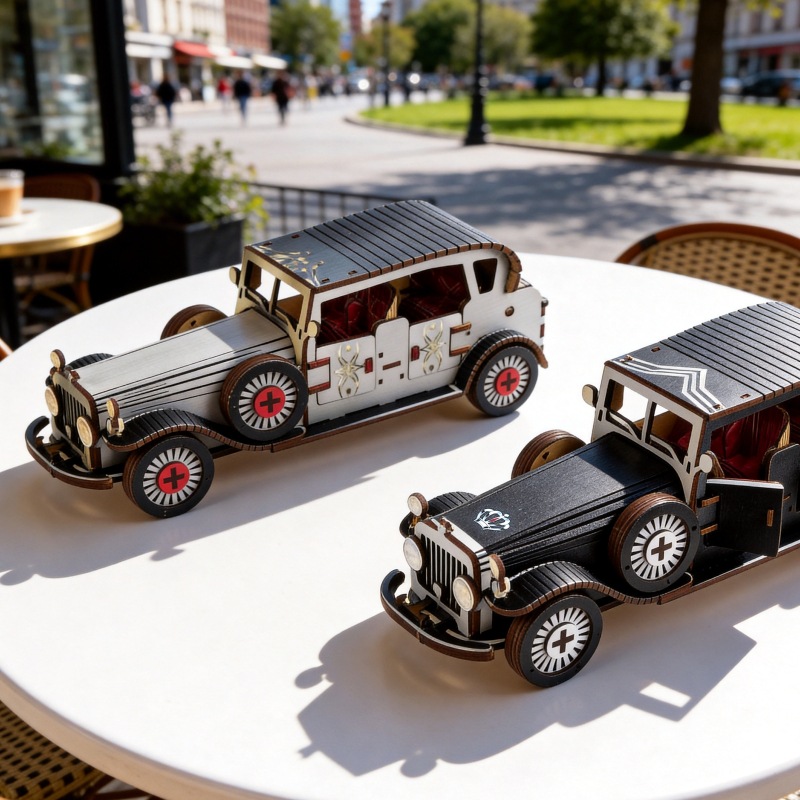 DIY 3D Ahşap Vintage Klasik Ar - Vintage Collectible Cars incelemesi ve fiyatı