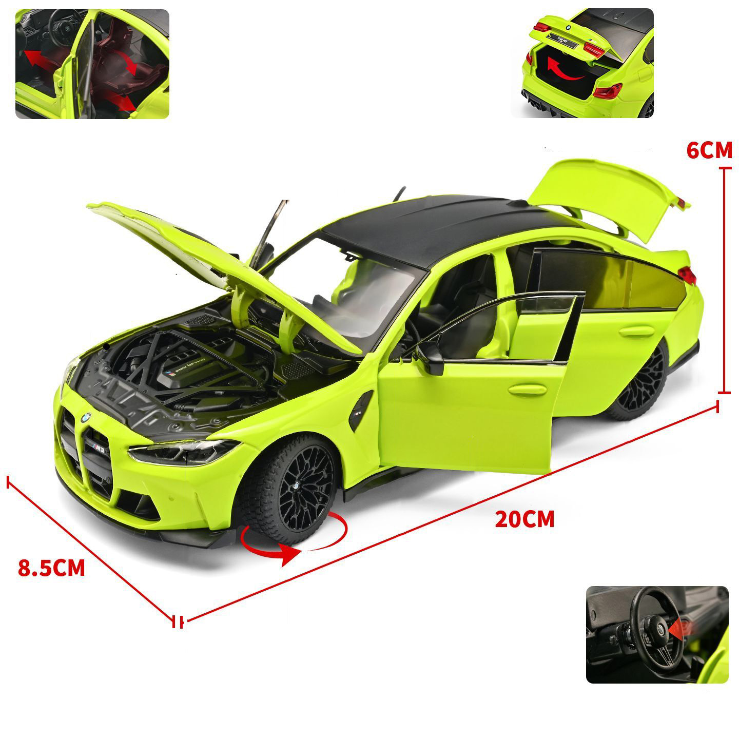 1:24 BMW M3 G80 Coupe Alaşımlı - Vintage Collectible Cars incelemesi ve fiyatı
