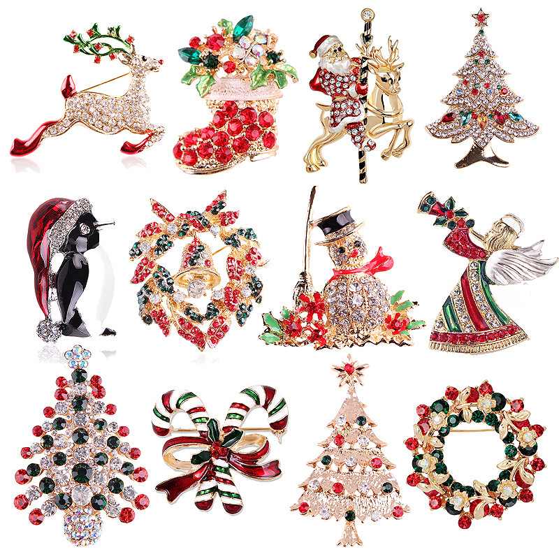 Vintage Rhinestone Noel Broş K - Collectible Vintage Brooches incelemesi ve fiyatı