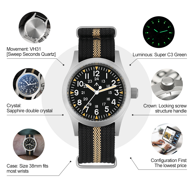 Militado ML05 Vintage Saat VH3 - Vintage Watch Crystal incelemesi ve fiyatı