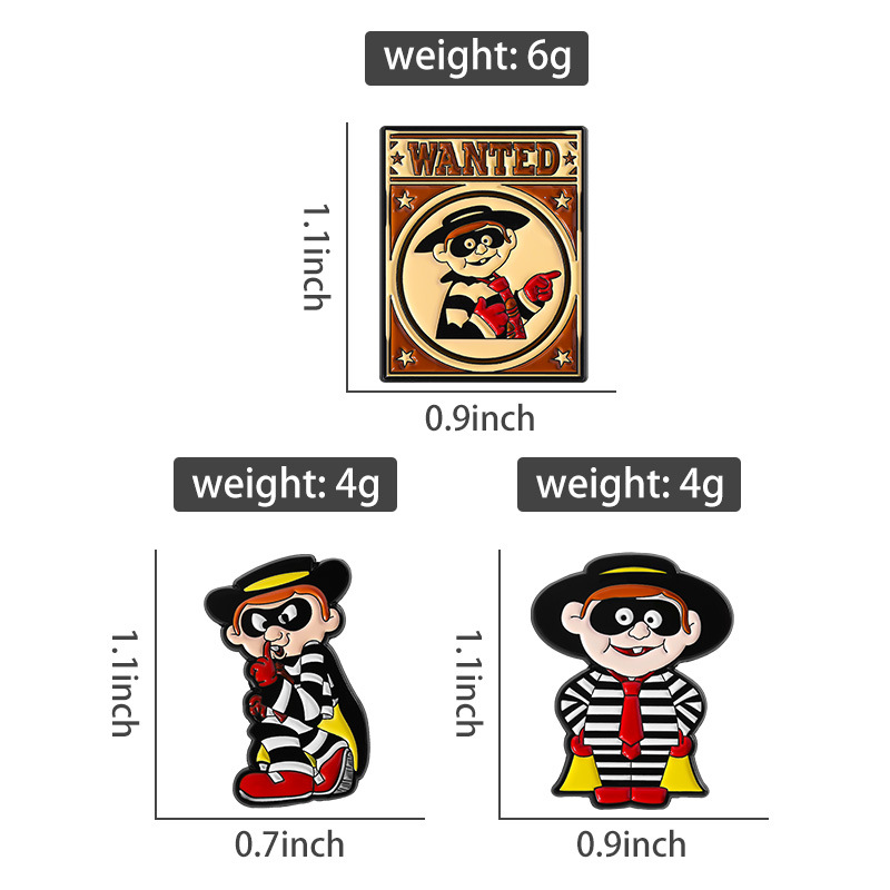 Vintage Hamburglar Emaye Pin S - Collectible Vintage Brooches incelemesi ve fiyatı